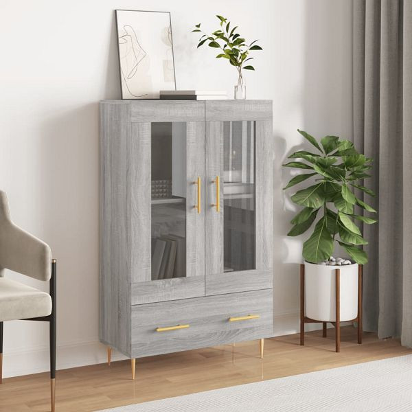 vidaXL Highboard Grau Sonoma 69,5x31x115 cm Holzwerkstoff, 828290