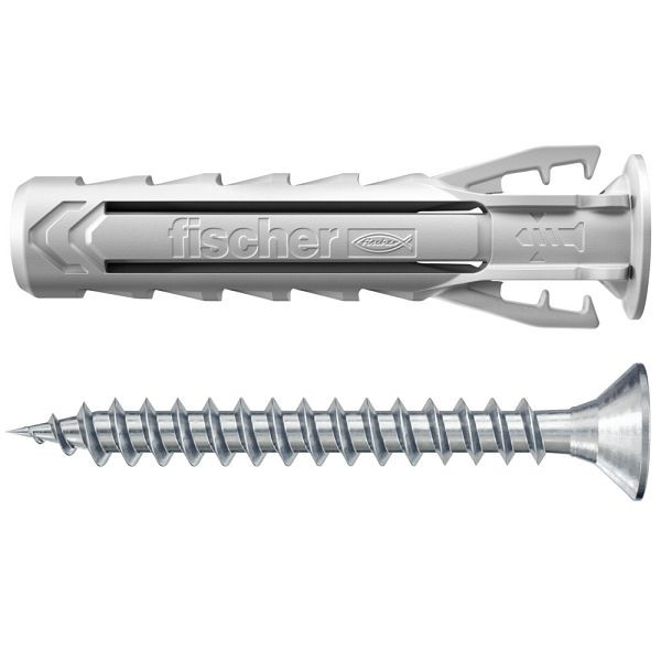 Fischer Spreizdübel SX Plus 5 x 25 S mit Schraube, VE: 5 Stück, 567826