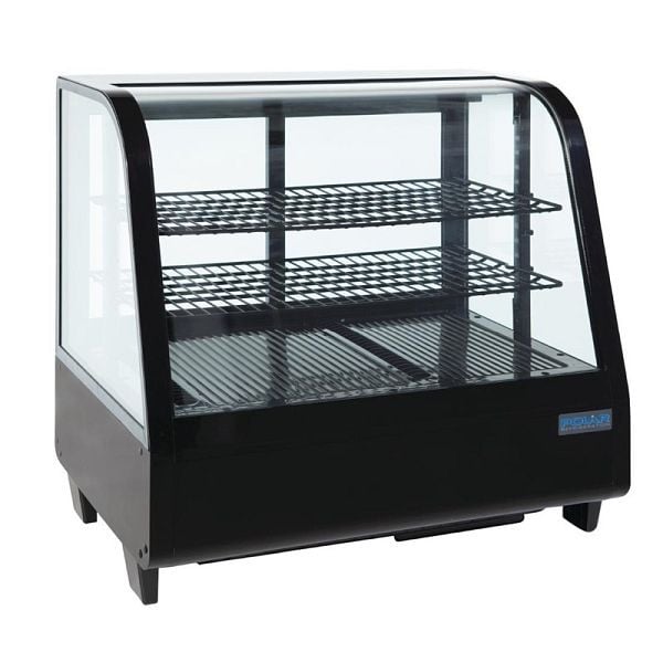 Polar Serie C Kühlvitrine schwarz 100L, 68 cm breit, CC611