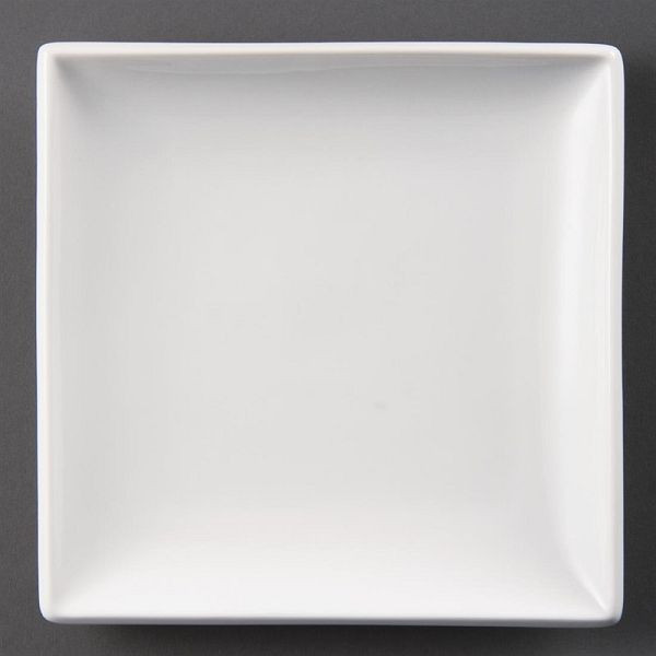 Olympia Whiteware quadratische Teller 24cm (12 Stück), U155
