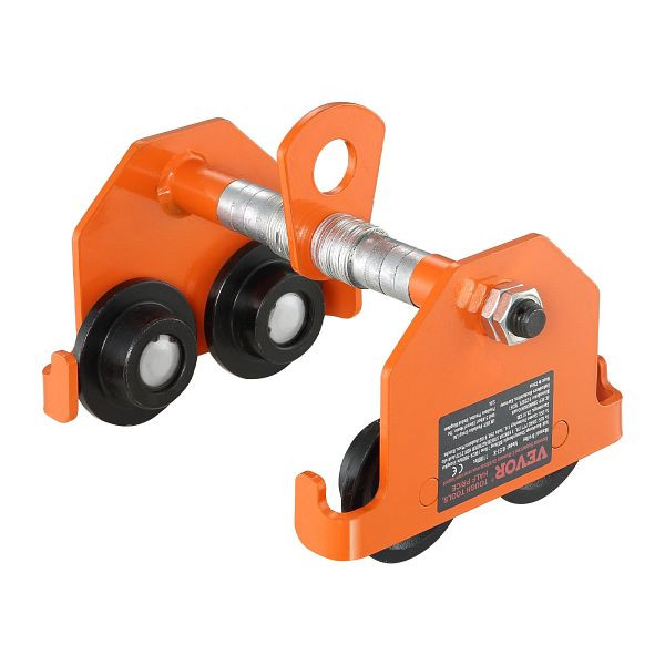 VEVOR Push Beam Trolley Manual Trolley 1100 lbs/0.5 Ton Load 2.5, JKFZSTXC05T2CONU7V0