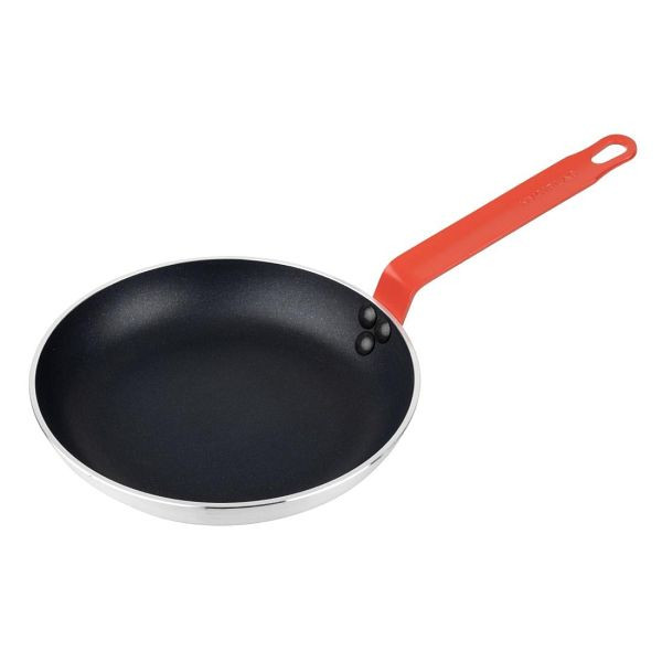 Hygiplas Pfanne Aluminium Antihaft Teflon Platinum Plus Roter Griff - 240x40mm, HT965