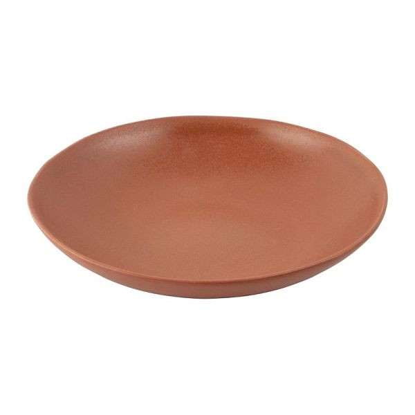 Olympia Build-A-Bowl Flache Schalen rostrot 25cm (4 Stück), FC717