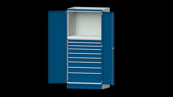 ANKE Werkbänke Basisschrank modulares Schranksystem, Serie 1060 V, Modell 4006, 1015 x 720 x 2200 mm, RAL 7035/5010, 631.275