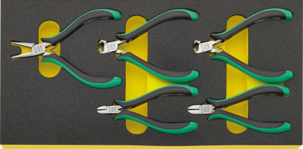 STAHLWILLE Elektronikzangen-Satz 5 Stück, 96838798