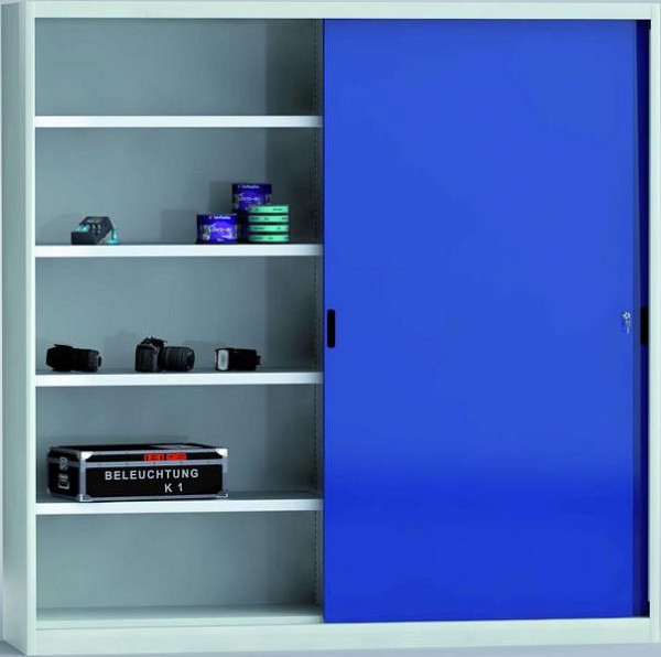 KLW Schiebetürenschrank, mit Mitteltrennwand, 2000 x 2000 x 525 mm, 7SN-UL2000TB-2020MRB