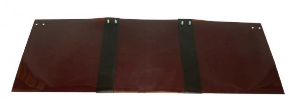 SINOtec TransTac Lamellen mit Lochung für Schwingschellen, rotbraun, 300 x 3 mm, 33% Überlappung, 10000451