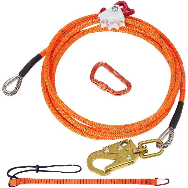 VEVOR Stahlkern-Flipline Baumpfleger-Flipline, Lanyard 4,88m Drahtseil, GSSTJJSGSS16HY1WRV0