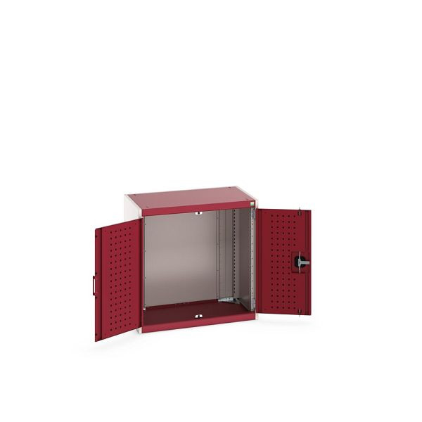 bott cubio Flügeltürschrank, BxTxH: 800x525x800mm, RAL 7035/3004, Purpurrot, 40012049.24V
