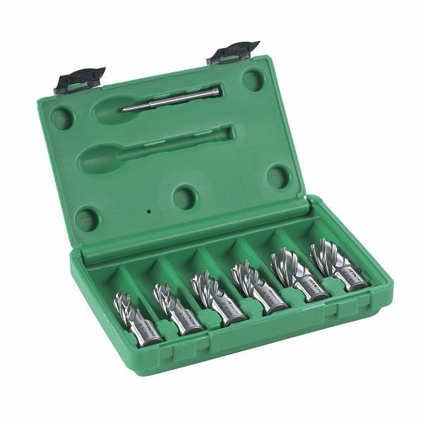 HiKOKI Kernbohrerset HSS (7-teilig) 2x14/18/22x30mm + Auswerfstift, 754496
