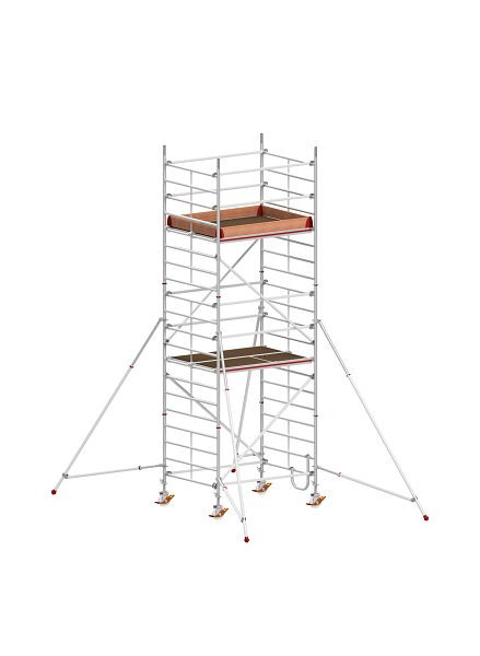HYMER Fahrgerüst mit Ausleger, Bühnenlänge 1,90 m, Rahmenteilbreite 1,50 m, Reichhöhe 6,40 m, 847306
