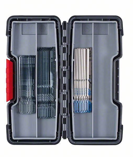 Bosch Stichsägeblatt-Set Wood and Metal, 30-teilig, Einnockenschaft, 2607010903