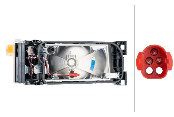 HELLA Halogen-Hauptscheinwerfer, für u.a. John Deere, ECE, für Linksverkehr, links, 1LG 007 150-111