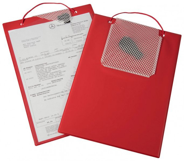Eichner Auftragstasche "Plus" mit Schlüsselfach, Rot, Größe: DIN A4, VE: 10 Stück, 9015-00296