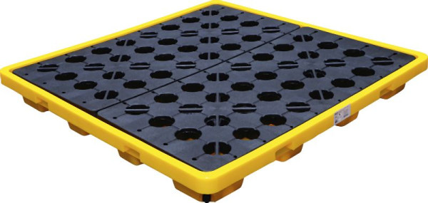 BGS Öl-Auffangwanne, mit Gitterrost, für 4 x 200 l Fässer, 70050