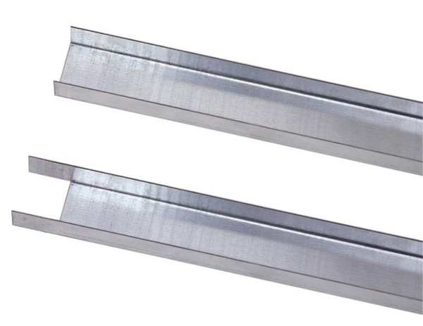 Schulte Füll-Leiste 1300 mm für Doppelregale, verzinkt (für Fachbodenträger), 12703-FB