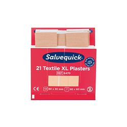 SÖHNGEN Salvequick Pflaster-Abschnitte elastisch, Refill: 6470, VE: 21 Stück pro Packung, 6 Packungen, 1009470V