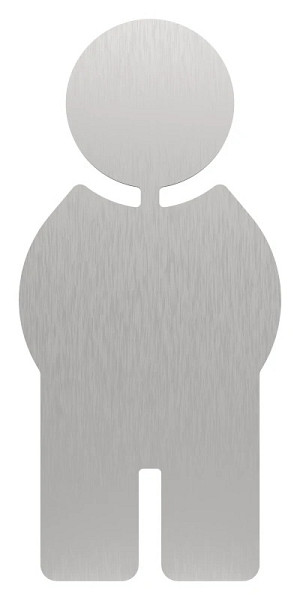 DREILICH Edelstahlverarbeitung WC HERREN/ 70 x 150 x 2mm, 2002050007