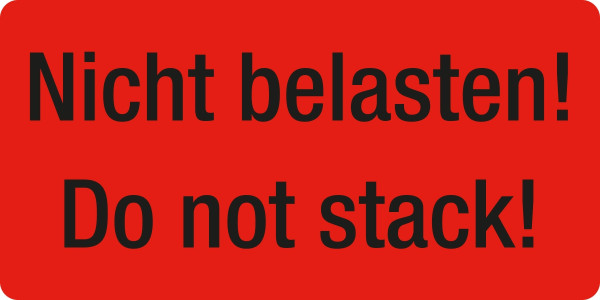 Eichner Warn- und Verpackungsetiketten, Text: Nicht belasten!, 9220-00081-006