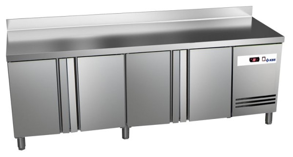 KBS Kühltisch Ready KT4610 mit Arbeitsplatte, Aufkantung 4 Türen, 60221042