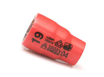Lemp Steckschlüssel Einsatz 19mm 3/8" normal 6 kt, 130219