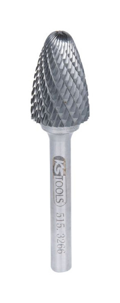 KS Tools HM Rundbogen-Frässtift Form F, 16mm, 515.3266, 4042146257067