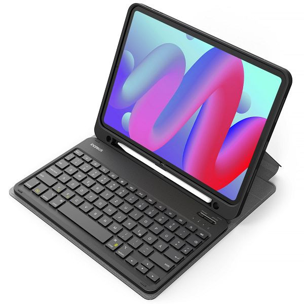 inateck Tastatur Hülle für iPad 11" (A16 2025), iPad 10; iPad Air 11" M4/M3/M2 (2026/2025/2024), iPad Air 5/4, iPad Pro 11" 4/3/2/1, schwarz, KB04002_black
