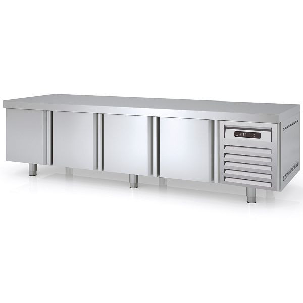 Vaiotec TOPLINE Unterbaukühltisch 700 / 4-fach GN 1/1 mit 4 Türen Breite: 2245 mm, 11570