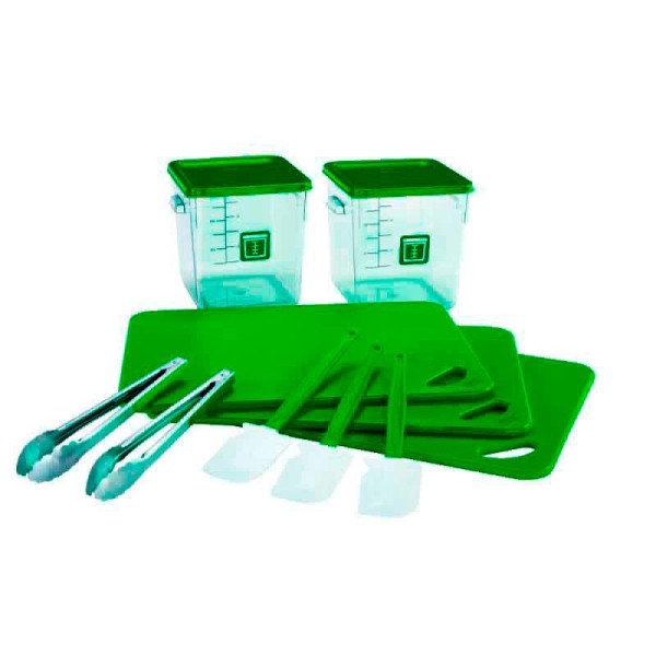 STEIN HGS Farbcodiert Foodservice-Set, grün, 83971.0002