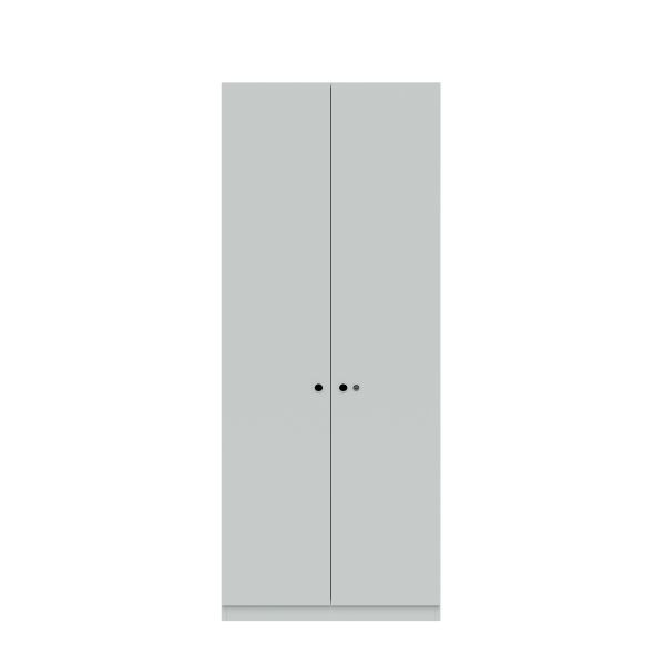 Bisley Pren Flügeltürenschrank, inkl. 4 Fachböden für 5 OH, Maße: H 1970 x B 800 x T 500 mm, Farbe 005 weiß, PNC08194SL005