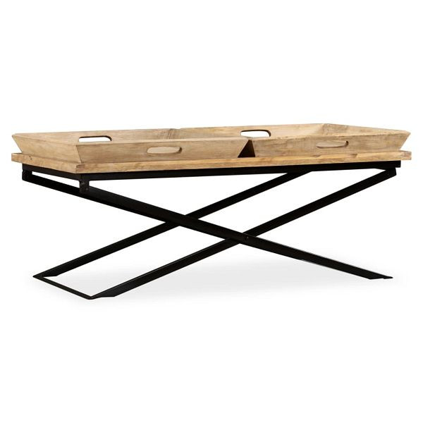 vidaXL Couchtisch Mangoholz Massiv 110 x 55 x 42 cm, 244898