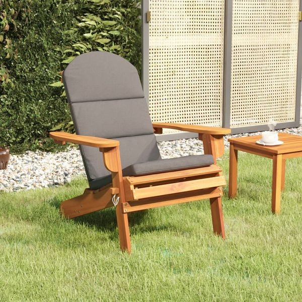 vidaXL Adirondack-Gartenstuhl mit Kissen Massivholz Akazie, 360032