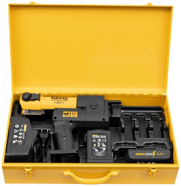 REMS Akku-Press 22V ACC Basic-Pack + Akku 2,5 Ah, mit Zwangsablauf, 576012 R220
