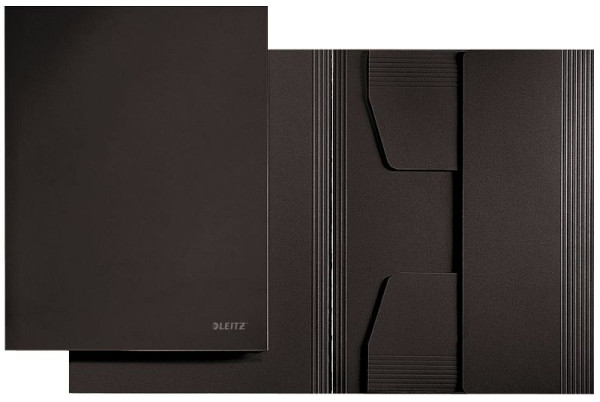 LEITZ 3924 Jurismappe, A4, Pendarec-Karton 430g, schwarz, 3924-00-95