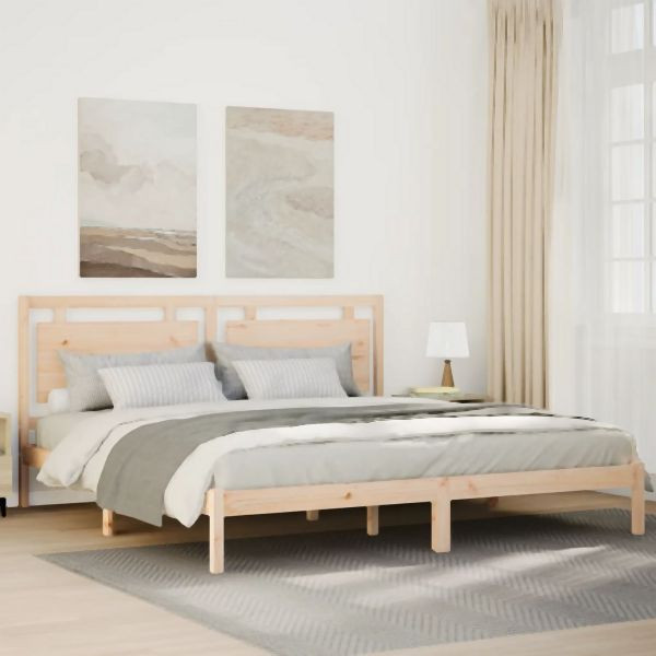vidaXL Massivholzbett Extra Lang ohne Matratze 180x220 cm, 3309205