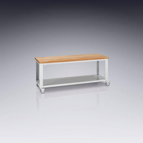 bott cubio Ablageboden für Werkbank BxTxH: 2000 x 750 x 25 mm, Buche Multiplexplatte, 41201046.08V
