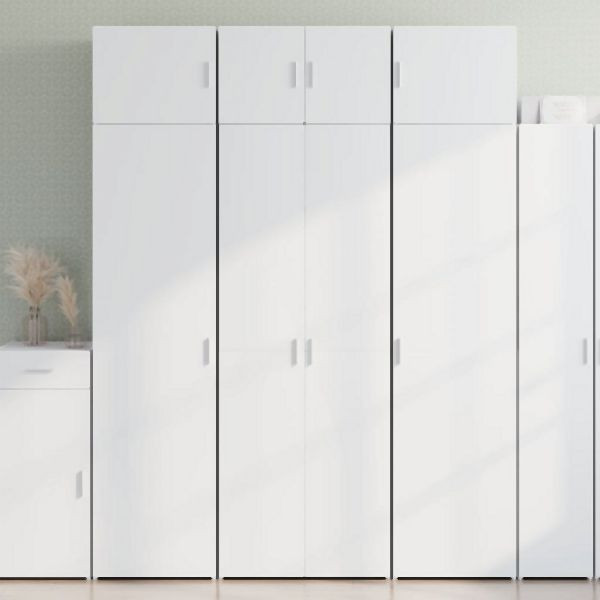 vidaXL Hochschrank Weiß 70x42,5x225 cm Holzwerkstoff, 3281329