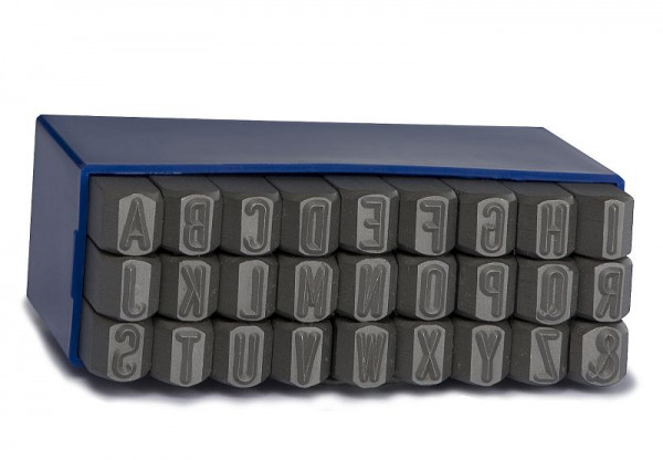 GRAVUREM S Standard Schlagbuchstabensatz A-Z, &, Schrifthöhe: 4 mm, 10104000