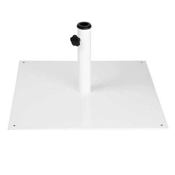 Bolero flacher Metall-Sonnenschirmständer, weiß, 18 kg, FU510