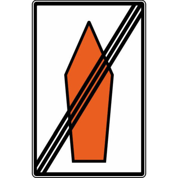 Stein HGS Umlenkungspfeil Ende (Ende einer Streckenempfehlung) Nr. 467.2, RA1, 467.2-112