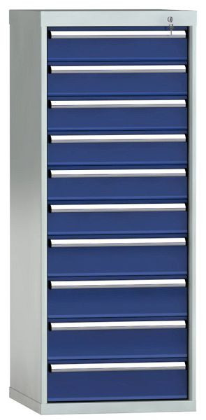 KLW Schubladenschrank 1450 x 572 x 605 mm H x B x T, Einbaumaß: 900mm, Einteilung: 27x27 Einheiten, VU / 200 kg, SEA1450-10UP-001