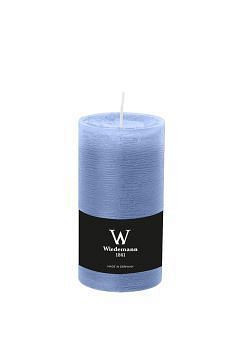 D-LUX MARBLE Stumpenkerze, 130 x 68 mm, graublau, VE: 8 Stück, 281005.124