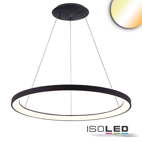 ISOLED LED Hängeleuchte Orbit 780, schwarz, 60W, rund, ColorSwitch 3000/3500/4000K, dimmbar, 115651