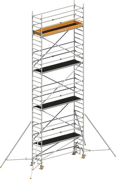 Layher Gerüst Uni Standard P2 mit Uni Telegeländer und Gerüststützen, Max. Plattformhöhe: 7,20 m, 1411127