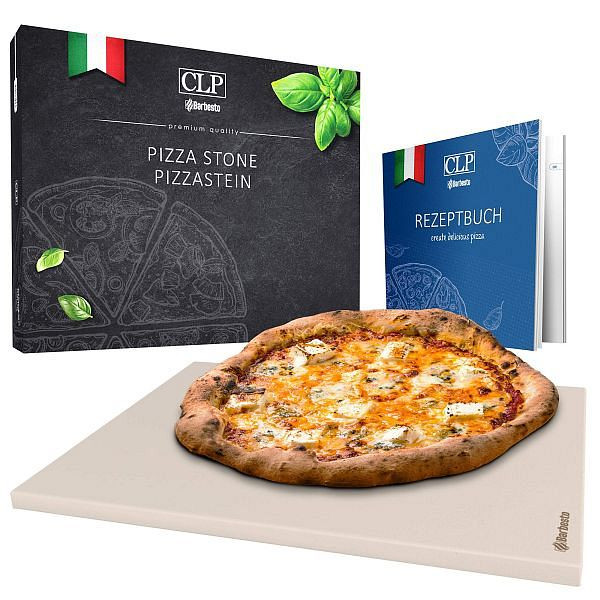 CLP Pizzastein 30x38x1,5 cm, weiß, 323603, 4255716310509