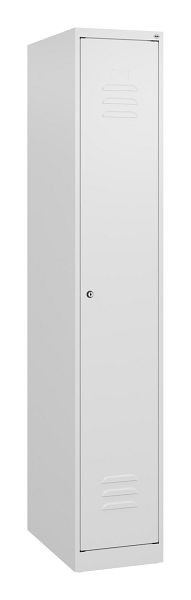 C+P Umkleidespind Classic PLUS, 1700x300x500mm, 9016/9016, Zylinderschloss, 0800007-10 S10014