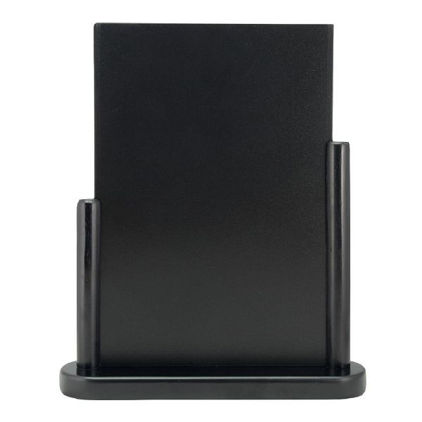 Securit Elegante große Tischkreidetafel Holz, schwarz, CU902, 8718226491848