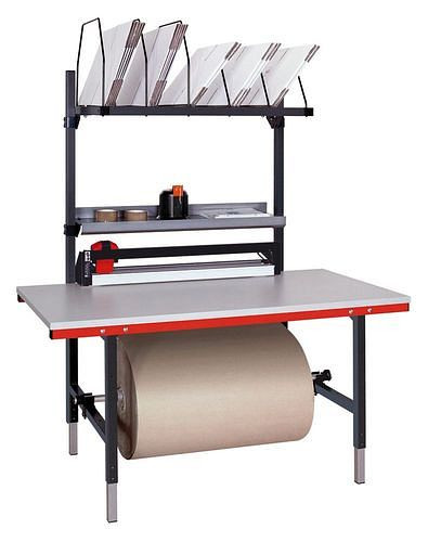 Rocholz Komplettpackplatz SYSTEM 1600, mit Schneidvorrichtung, 1600 x 800 x 1910 mm, 309366