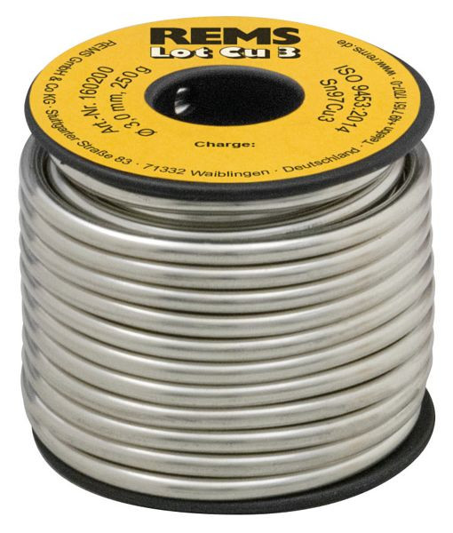 REMS Weichlot-Draht Lot Cu 3, VE: 10 Stück, 160200 R