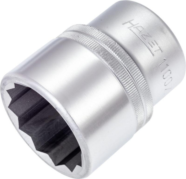 Hazet Steckschlüsseleinsatz, Doppelsechskant, Vierkant hohl 25 mm (1 Zoll), Außen-Doppel-Sechskant Profil, 41 mm, 1100Z-41